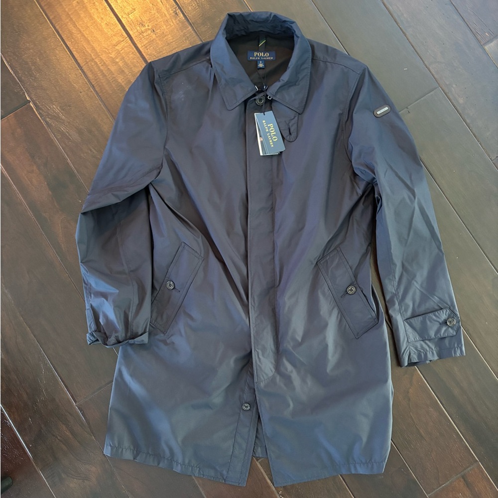 Polo by Ralph Lauren Men's Dark Blue Trench Coat